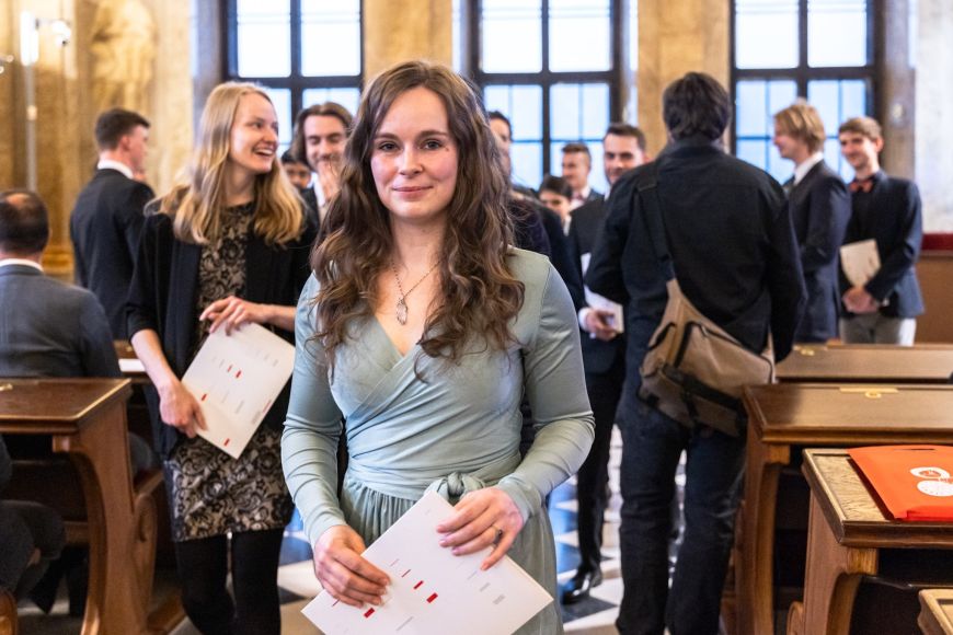 Z přírodovědecké fakulty je laureátka Brno Ph.D. Talent  Kristýna Kuklová.