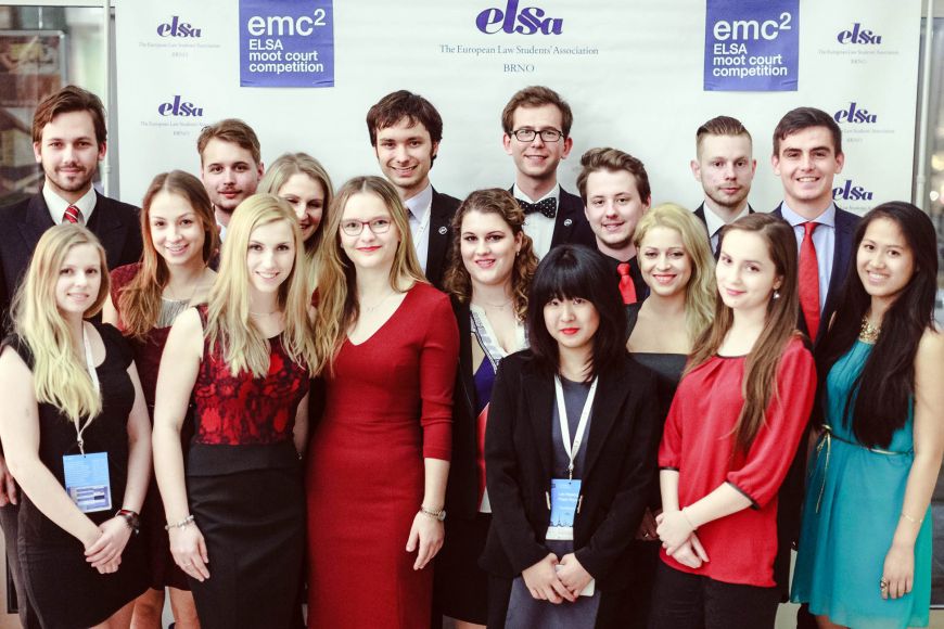 Organizační tým ELSA Moot court competition. 