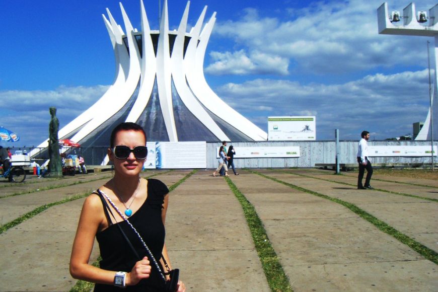 Ikonická katedrála ve městě Brasília. Foto: Archiv V. Zemanové.