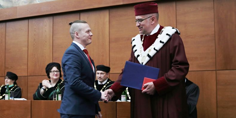 Rector’s Award for the Active Development of Civil Society went to Jiří Němec from Faculty of Social Studies.