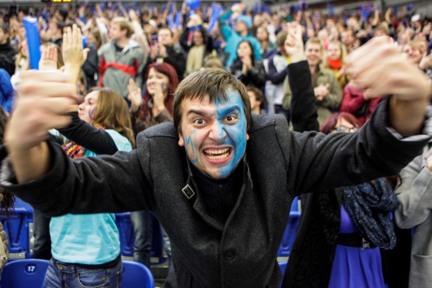 Zápas MU a VUT vyprodal Kajot Arenu. Přišlo na 7000 diváků.