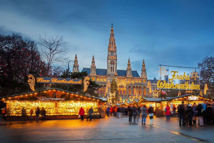 Famous Christmas markets at Vienna.