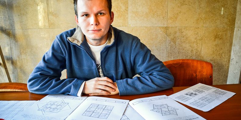 Mistr republiky v sudoku Jakub Ondroušek.