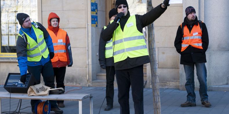 Protestní akce v ulicích Brna nejsou v poslední době ničím výjimečným. Ilustrační foto: archiv muni.cz.