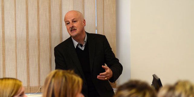 Stephen S. Ball during his lecture visit at The Department of Educational Sciences, Faculty of Arts, Masaryk University.