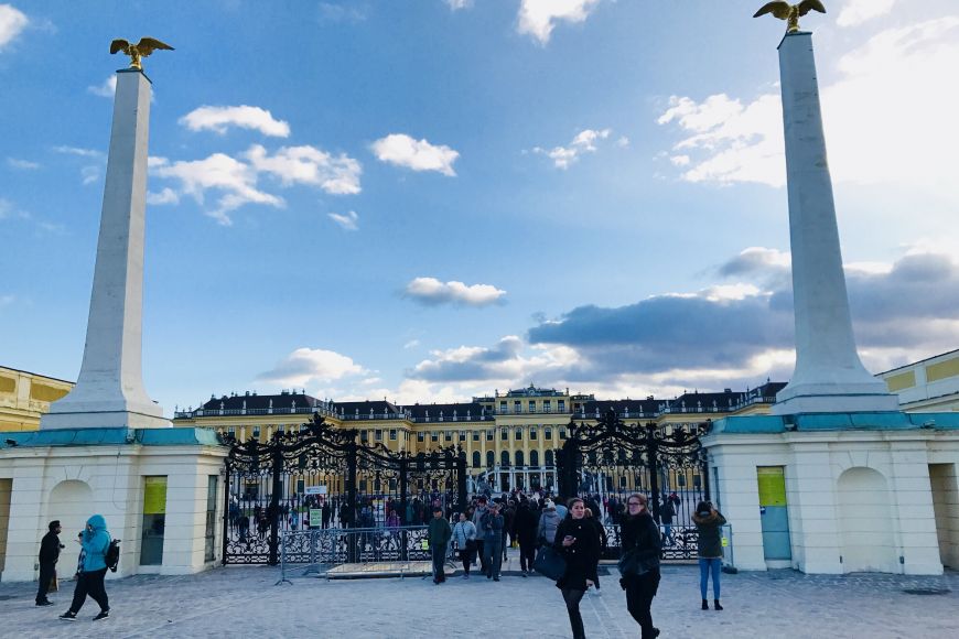 Schönbrunn Palace in Vienna.