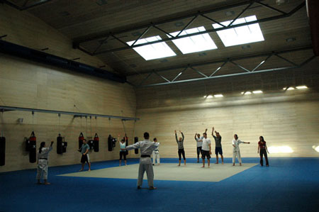 Hala pro úpolové sporty, kam se řadí například judo, karate a další bojové disciplíny. Foto: David Povolný